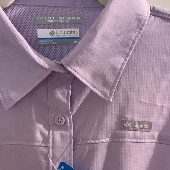 Columbia Omni Shade Sleeveless Shirt Purple Size S - Picture 2 of 4